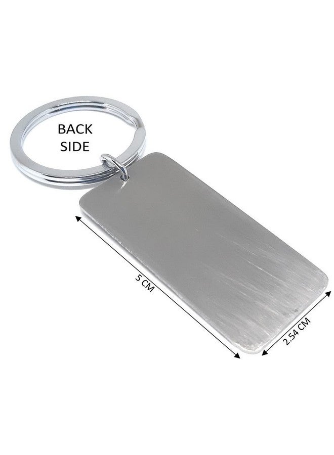 Aura Alhamdulillah Engraved in Arabic Keyring Keychain For Car Bike Home Men Women Girls Boys Stainless Steel Silver Key Chain - Image 2