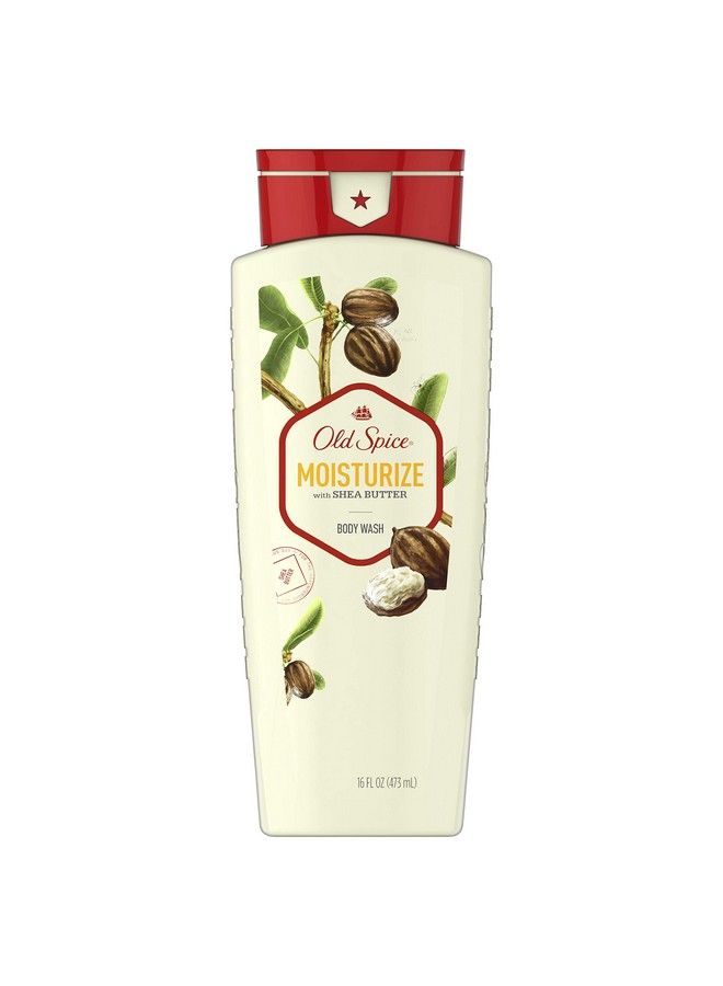 Old Spice Mens Body Wash Moisturize With Shea Butter 16 Fl Oz - Image 3