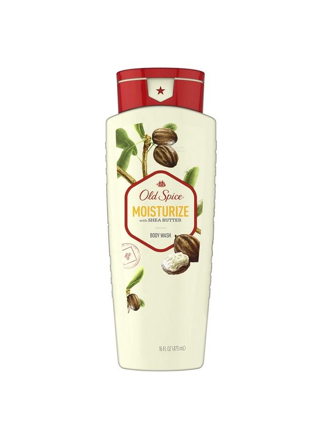 Old Spice Mens Body Wash Moisturize With Shea Butter 16 Fl Oz - Image 1