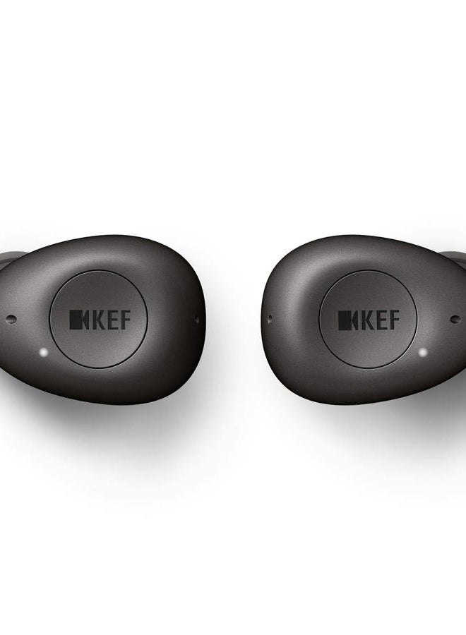 Kef MU3 Noise Cancelling True Wireless Earphones (Bluetooth 5.0, Splash-Proof, 9 + 15 Hours Operating Time), Anthracite - Image 2