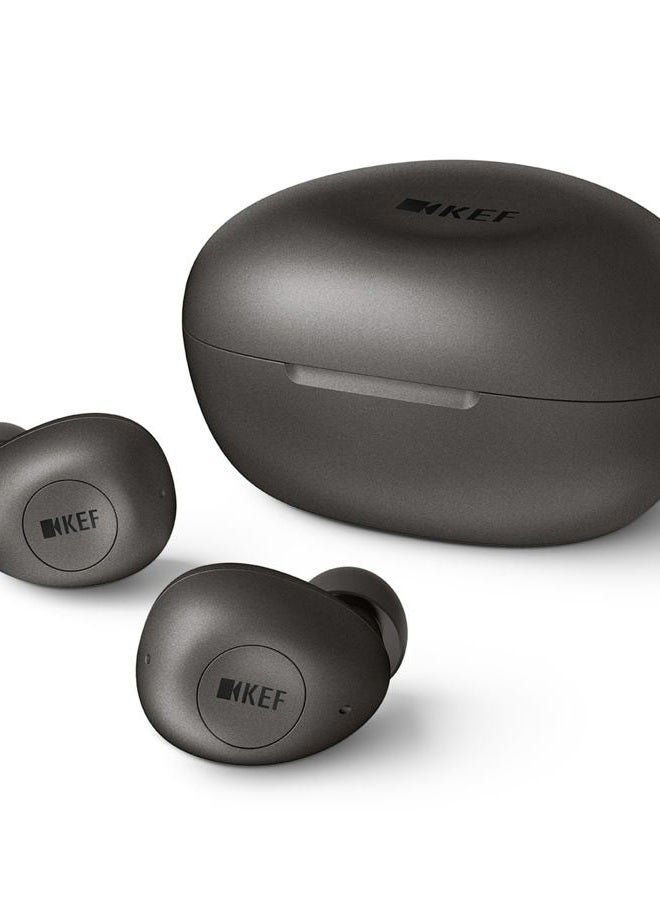 Kef MU3 Noise Cancelling True Wireless Earphones (Bluetooth 5.0, Splash-Proof, 9 + 15 Hours Operating Time), Anthracite - Image 5