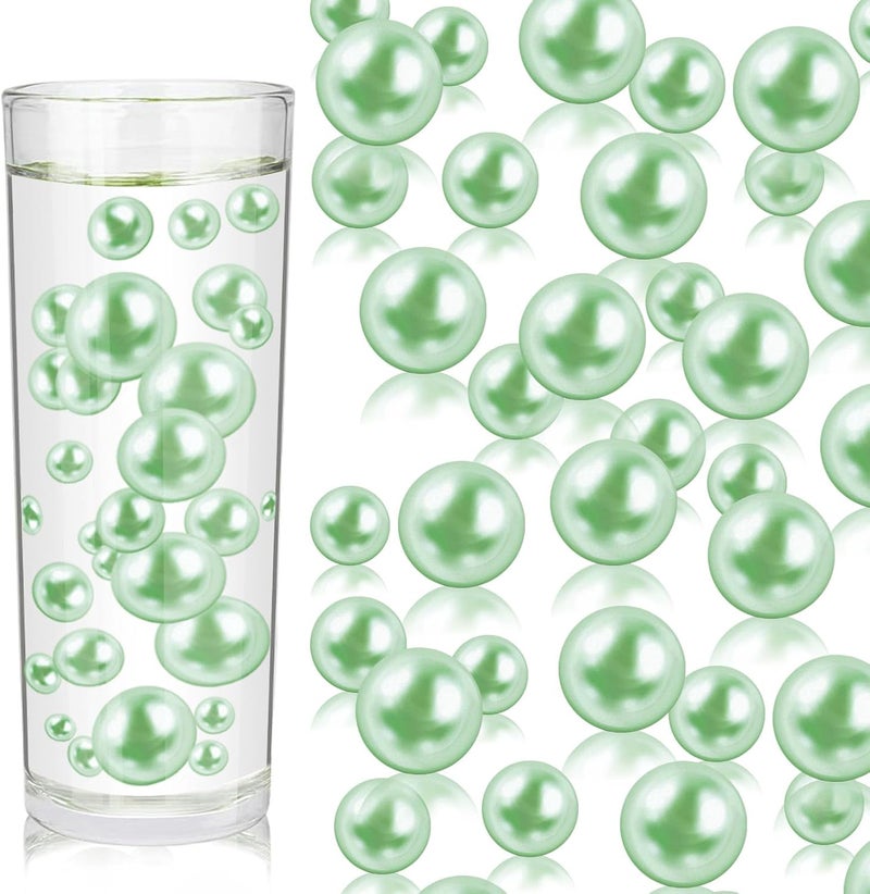 ZEBMOON 200PCS Faux Pearls Beads for Centerpiece Vases, Vase Filler Faux Pearls, No Holes Filler Beads for Party Anniversary Birthday Wedding Table Decor, 10/14/20/30mm - Image 1