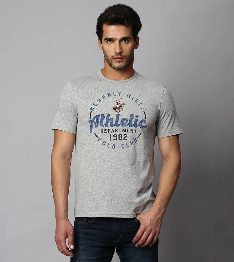 Typography Printed Pure Cotton Regular Fit T-shirt