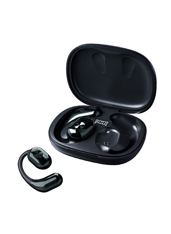 Generic - Bluetooth TWS Earphones with AI Translation and HIFI Sound Quality，Headset Display Power ，Noise Reduction Ear-Hanging Sports Bluetooth Headset  - Cool Black - Image 1