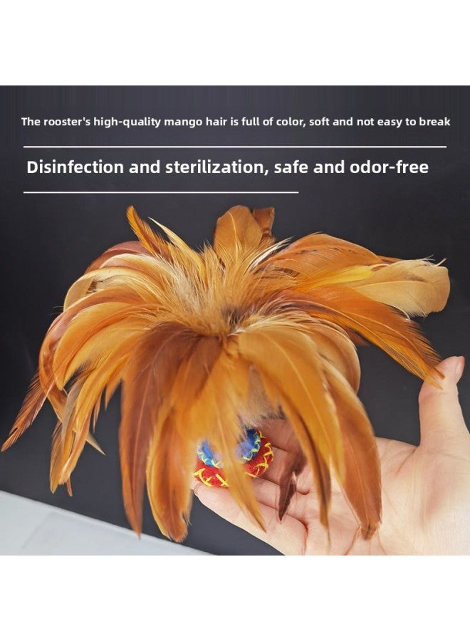 Feather Shuttlecock Traditional Old-fashioned Sewing Resistant Kick Feather Key Fitness Sports Competition Special Training Shuttlecock-Specifications:[free Sports Bracelet] Cloth Bottom Color Chicken Feather Shuttlecock (one Barrel) - Image 3
