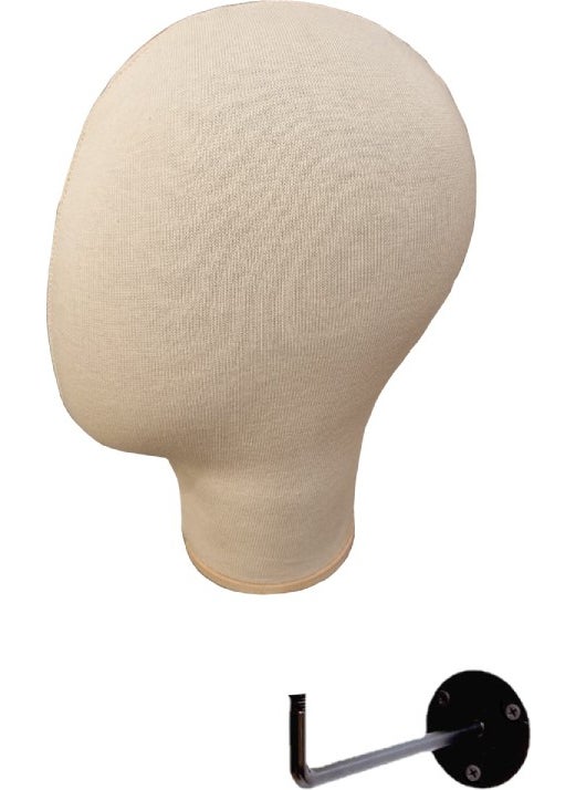 Manken İstanbul Mannequin Istanbul Wall Mounted Female Fabric Covered Head Manikin  - Image 3