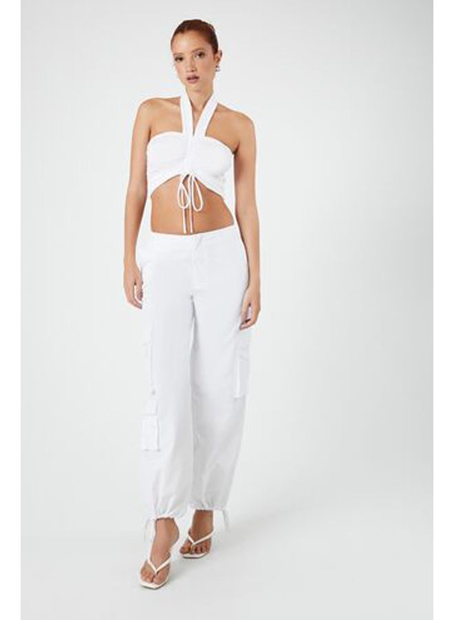 FOREVER 21 Ruched Halter Crop Top - Image 5
