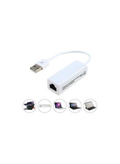 Generic USB 2.0 to Ethernet RJ45 Network Adapter, 10/100 Mbps LAN  - Image 1