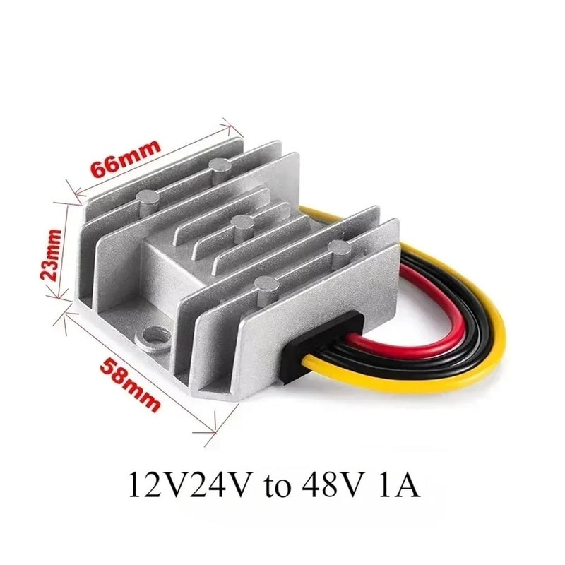 12V24V To 48V 1A Boost Converter 96 Efficiency Waterproof DC Voltage Regulator For Car LED Solar Power System - Image 2