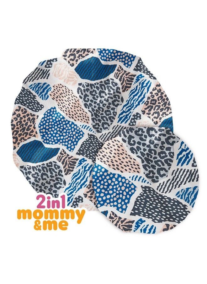 Red by Kiss 2In1 Mommy & Me Bonnet Sleeping Caps Hair Bonnet Hair Wrap (Leopard)  - Image 4