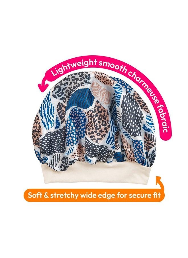 Red by Kiss 2In1 Mommy & Me Bonnet Sleeping Caps Hair Bonnet Hair Wrap (Leopard)  - Image 5