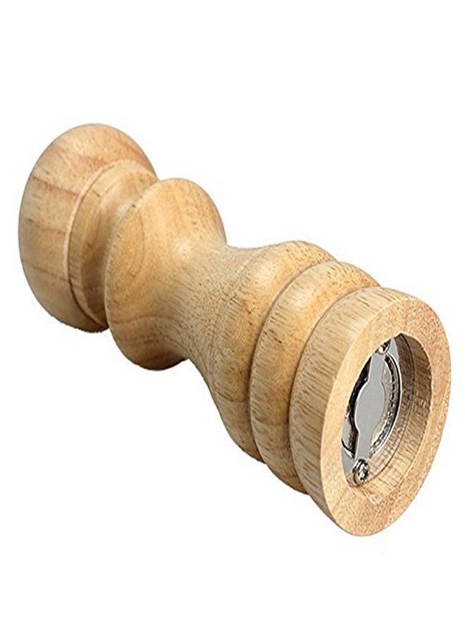 Mantavya Wooden Traditional Pepper Mill Grinder Muller, Salt and Spice Grinder Mixer - Image 2