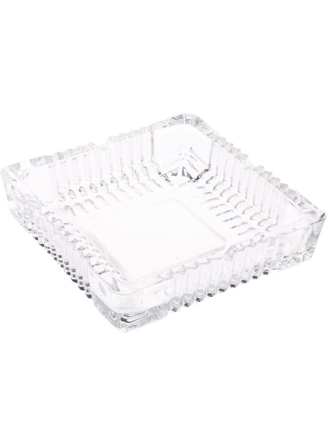 AKDC مبخرة زجاجية AKDC L(17CM) XW(17CM) XH(4CM) بيضاء - Image 1