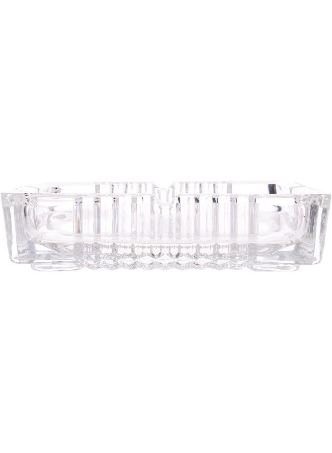 AKDC مبخرة زجاجية AKDC L(17CM) XW(17CM) XH(4CM) بيضاء - Image 2