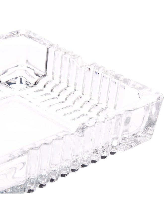AKDC مبخرة زجاجية AKDC L(17CM) XW(17CM) XH(4CM) بيضاء - Image 3