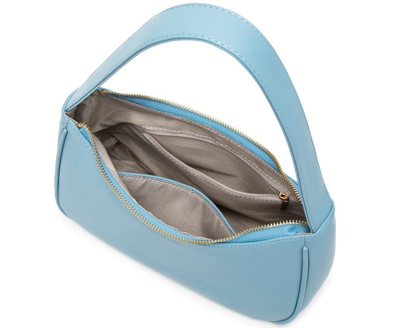 CYHTWSDJ Shoulder Bags for Women, Cute Hobo Tote Handbag Mini Clutch Purse with Zipper Closure (Lake Blue) - Image 4