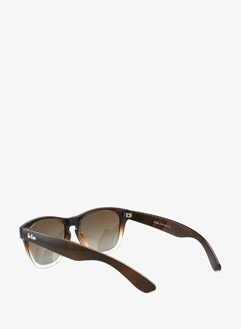 Lee Cooper  Polarized Sunglasses Demi Frame Blue Revo Mirror Lens 55mm  - LC1039C02  | Best Price UAE
