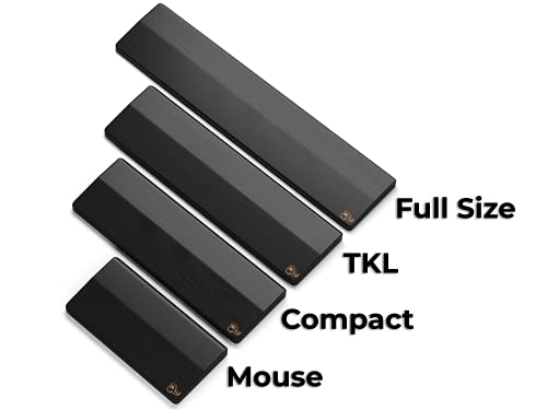 Glorious Gaming Wooden Wrist Rest - Compact - Onyx/Black - Mechanical Keyboards Wood Ergonomic Palm Rest| 12x4 inches/19mm Thick (GV-75-DARK) - Image 3