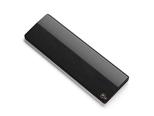 Glorious Gaming Wooden Wrist Rest - Compact - Onyx/Black - Mechanical Keyboards Wood Ergonomic Palm Rest| 12x4 inches/19mm Thick (GV-75-DARK) - Image 1
