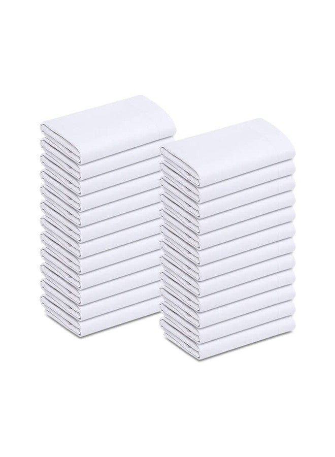 Gold Textiles Bulk Pack of 24 Polycotton Standard Size Pillowcases, White T200-21"x32" (Fits up-to 20" X 28" Pillow) - Ideal for use in Hotels,Hospitals, School Projects and More (24, Standard) - Image 1