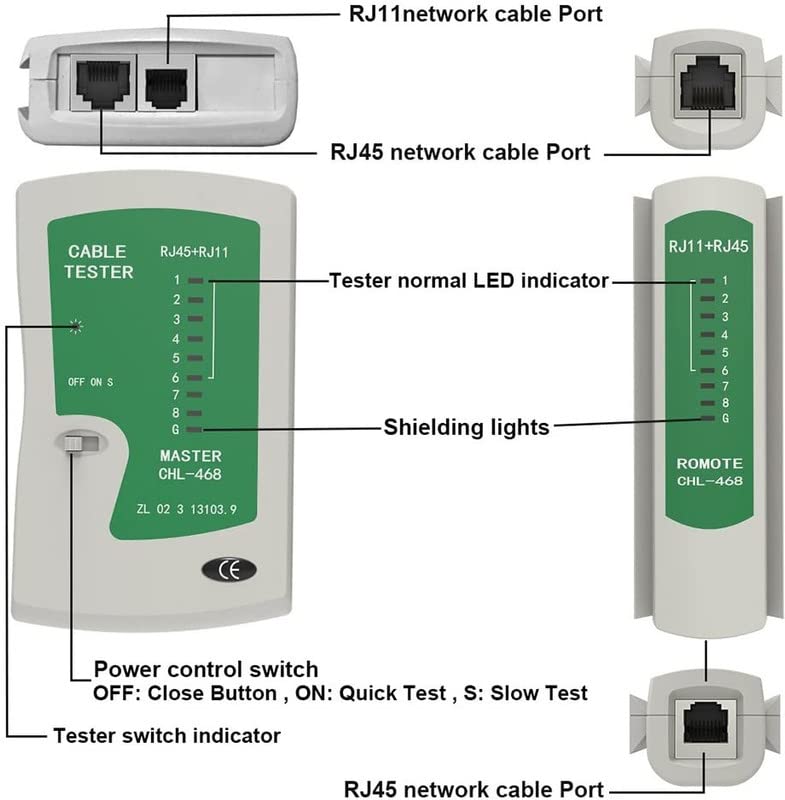 Inditrust RJ-11 6P/RJ-12 8P/RJ-45 Crimp crimping tool, 1 Network Cable Tester, Cut and Strip Tool WITH 1 pc KD 1 tool 50PCS RJ45 CAT5 CAT5e Cat6 Connectors, 50PCS strain relief connector Boot Covers - Image 2