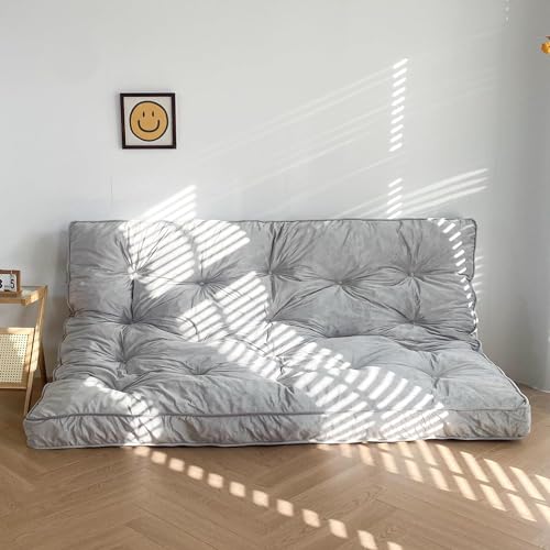 9villa Velvet Fabric Grey Single Bed Mattress | Firm | 5 Inch Thick | 36 x 72 x 4.5 Inches | 17 kg | Versatile Mattress - Image 2