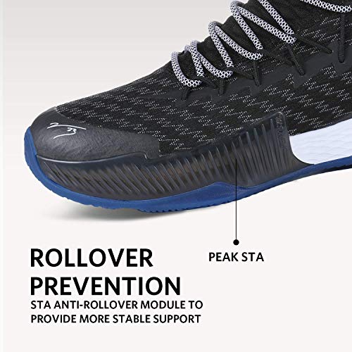 PEAK Men's Basketball Shoes Lightning Sport Shoes for Basketball, Running, Walking Obsidian - Image 4