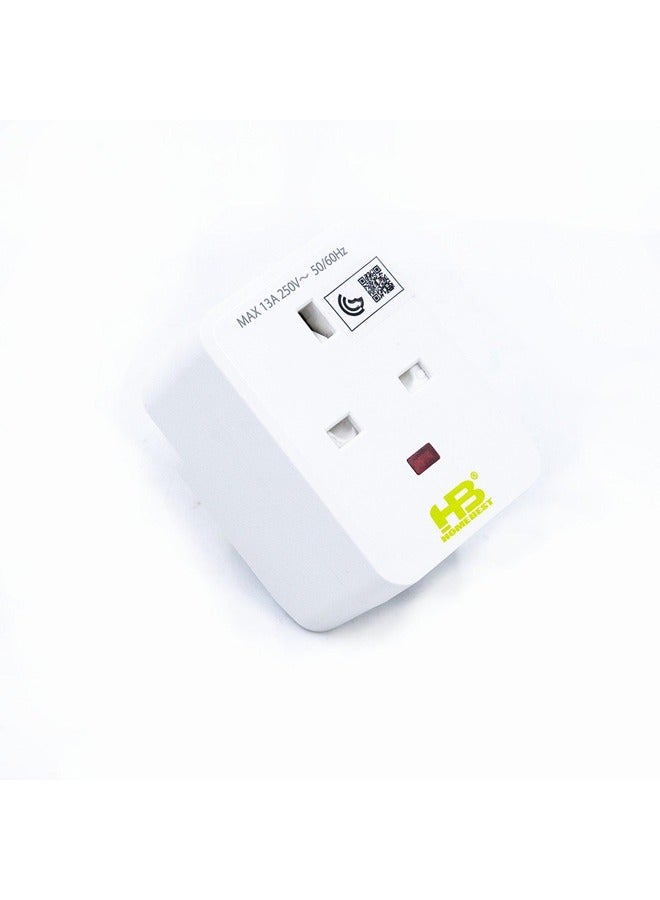 HOMEBEST Power Adaptor Plug 3 Neon Sockets White  - Image 3