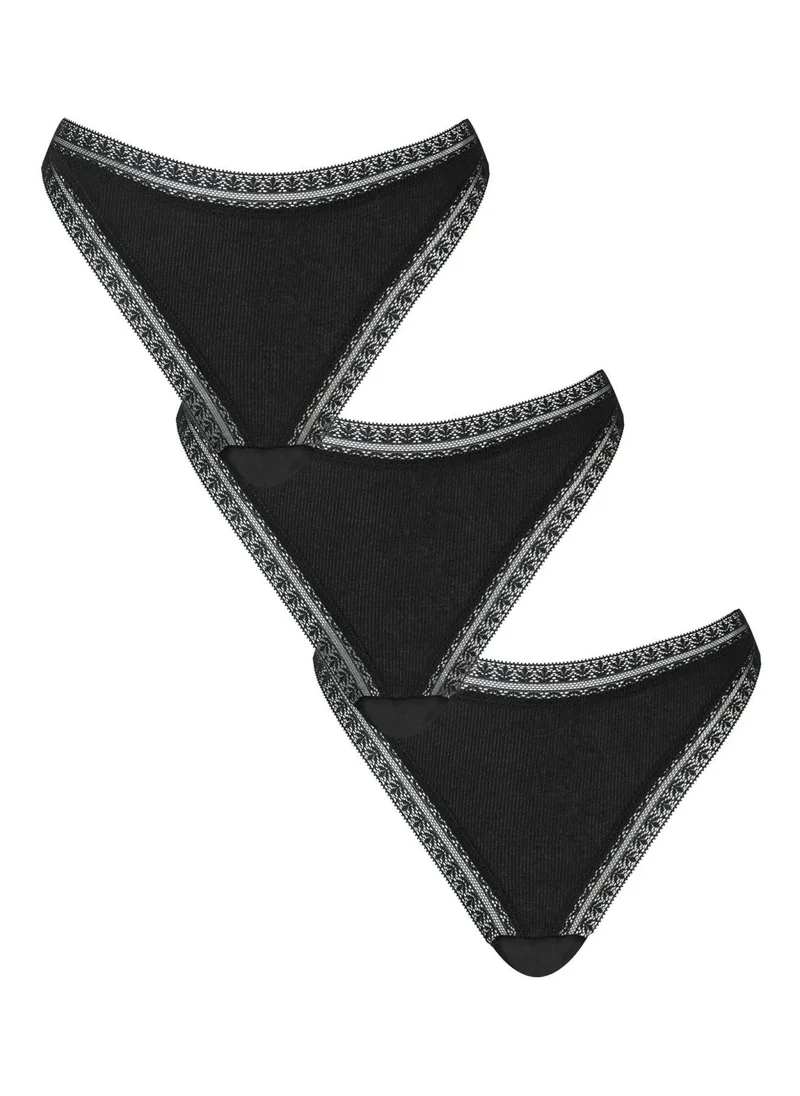 KBX KBX 3 Pack Cotton Thong