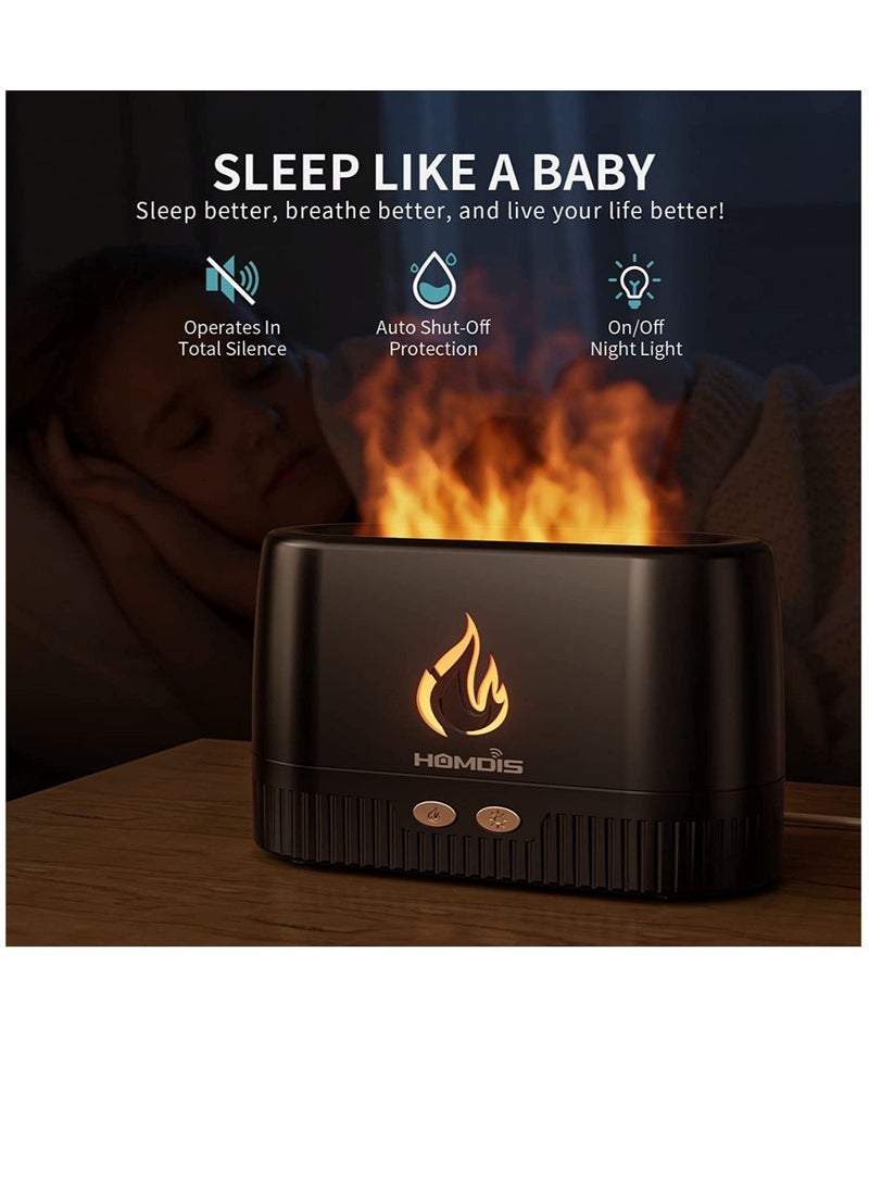 Bakhoor Essential Oil Diffusers Quiet Aromatherapy Diffuser, Auto Shut Off Scent Diffuser, Ultrasonic Oil Diffuser, Portable Flame Diffuser, Cool Mist Humidifiers for Bedroom, Home, Office, Yoga, Gym  - Image 4