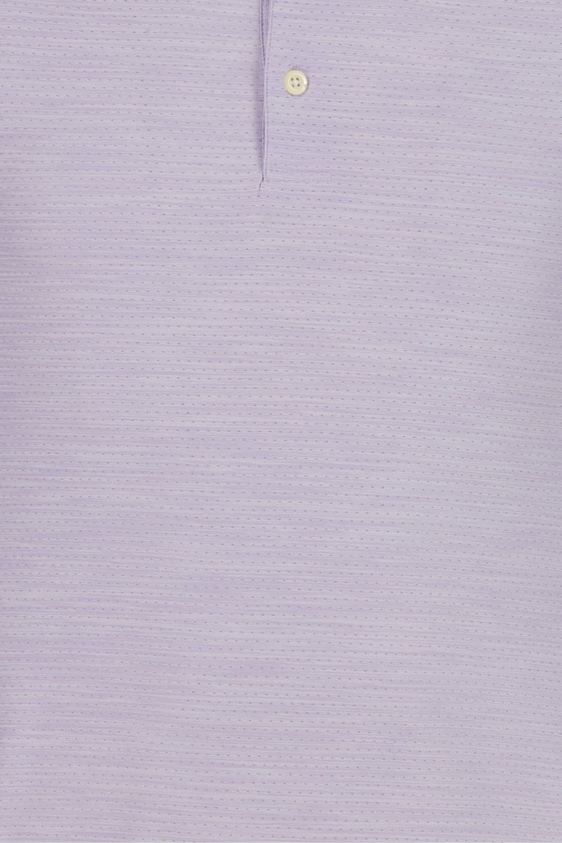 Greg Norman Men Sportswear Fit Short Sleeves Training Polo Shirt, Lavender - Image 5