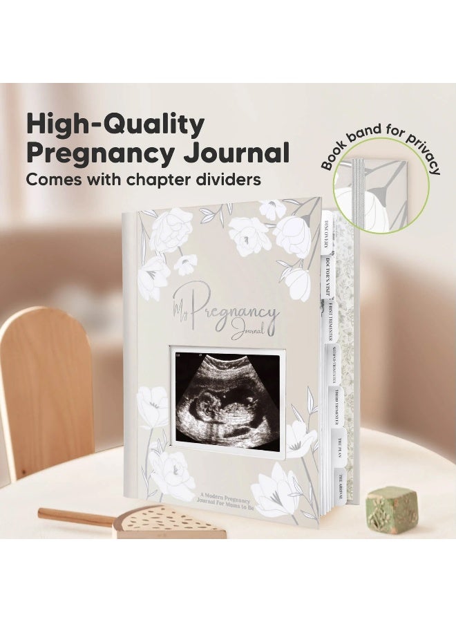 KeaBabies Blossom Pregnancy Journal, Pregnancy Memory Book, Chiffon - Image 3