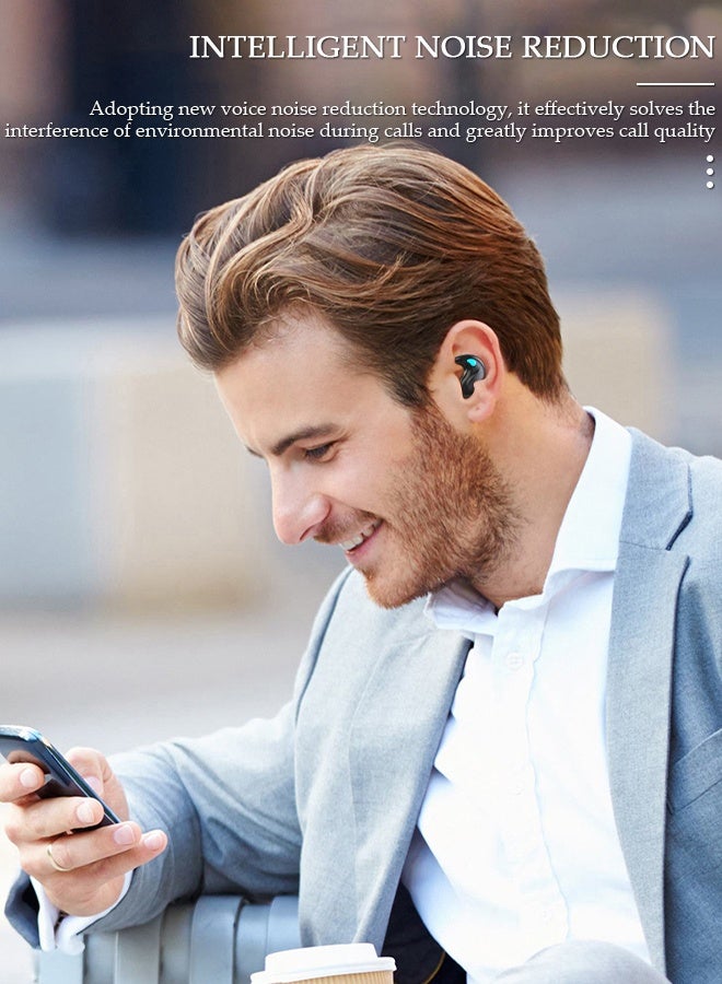 DUNISO Wireless Earbuds Bluetooth 5.3  in Ear Headphones with Charging Case and LED Power Display, Sweatproof Earphones Built-in Mic Bass Stereo Sound Headset for Sport Workout Office - Image 5