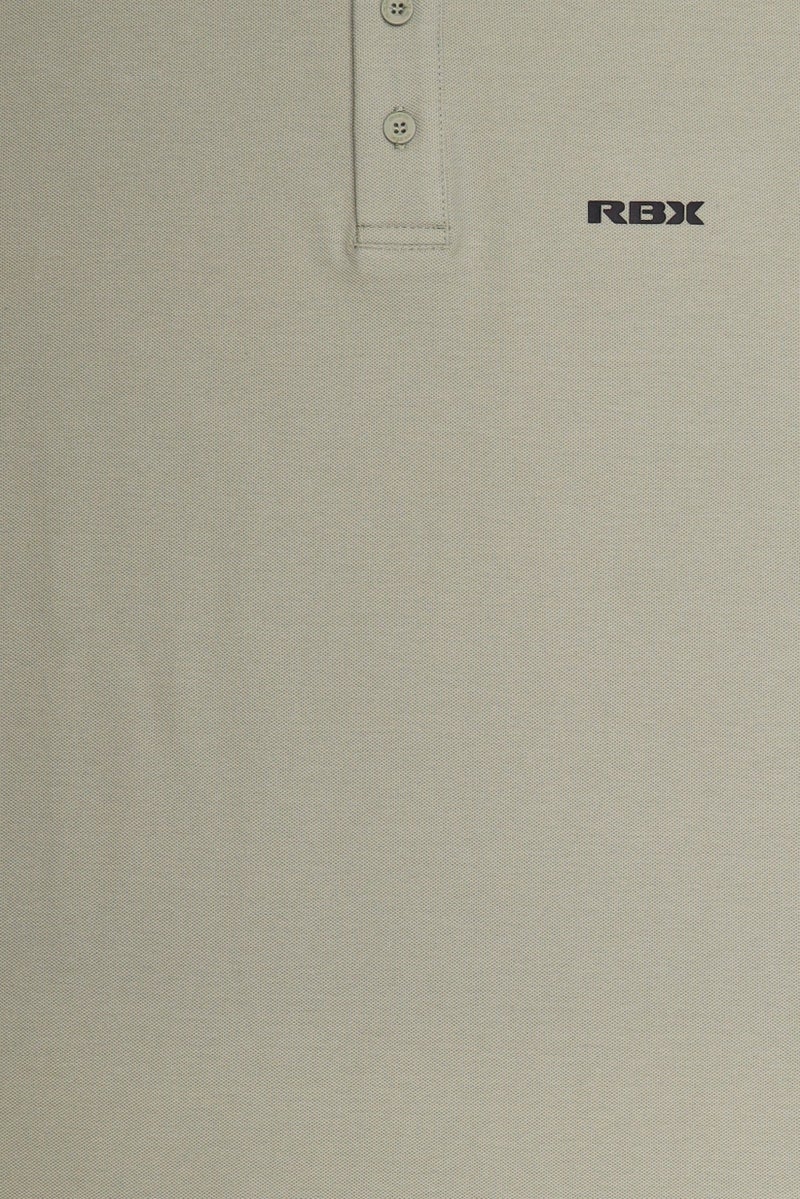 RBX Men Sportswear Fit Short Sleeve Outdoor Polo Shirt, Olive - Image 5