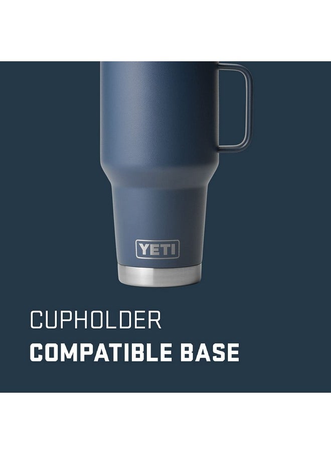 YETI YETI Rambler 30 oz Travel Mug, Stainless Steel, Vacuum Insulated with Stronghold Lid, Navy  - Image 2