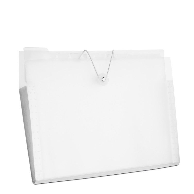 A4 Paper Storage Bag Large Capacity Transparent Plastic Organ Bag Insert Multi-Layer Storage Bag Waterproof Folder - Image 5