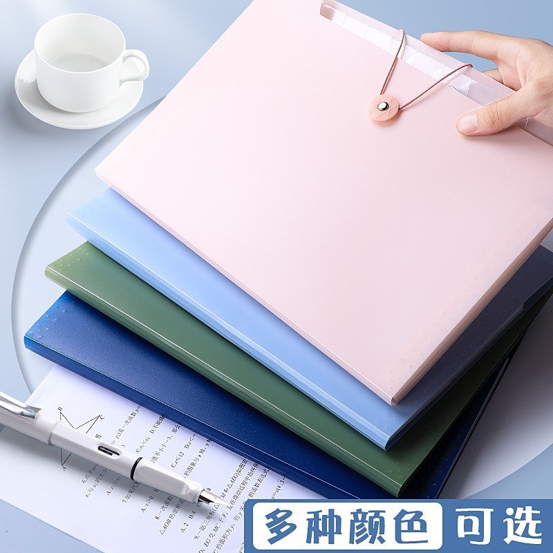 A4 Paper Storage Bag Large Capacity Transparent Plastic Organ Bag Insert Multi-Layer Storage Bag Waterproof Folder - Image 2