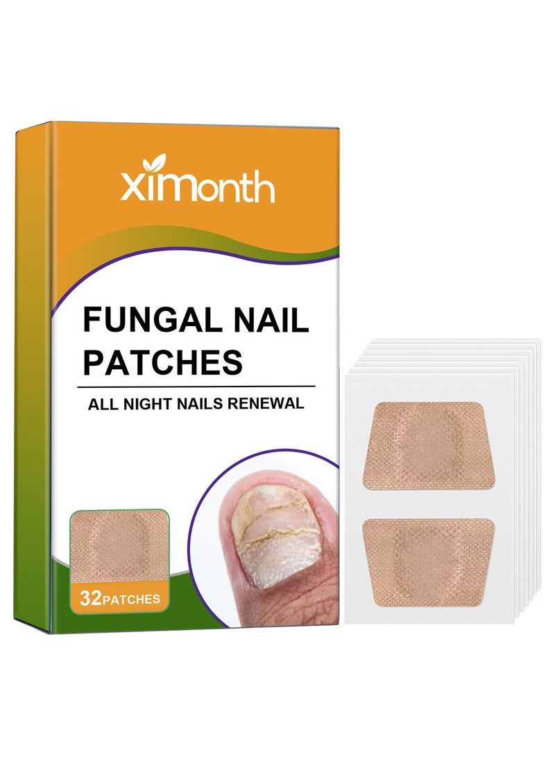 ximonth Nail Fungus Treatment Sticker, Multi-Purpose Nail Repair Patches- Nail Repair for Damaged Nails, Nail Treatment Restores Appearance- 32 Counts - Image 1