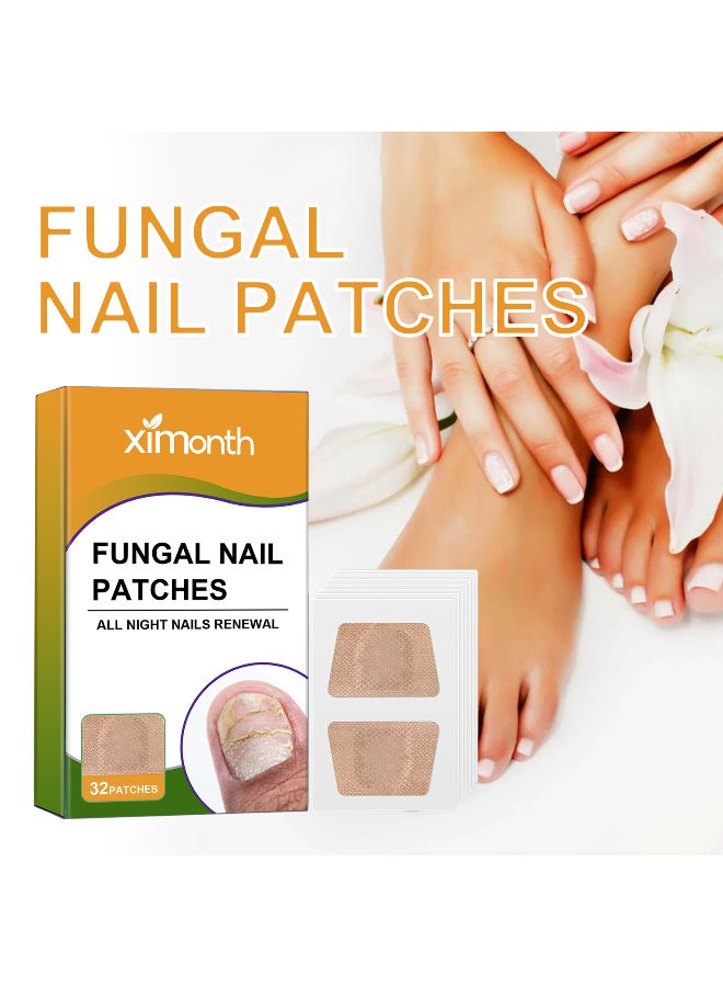 ximonth Nail Fungus Treatment Sticker, Multi-Purpose Nail Repair Patches- Nail Repair for Damaged Nails, Nail Treatment Restores Appearance- 32 Counts - Image 2