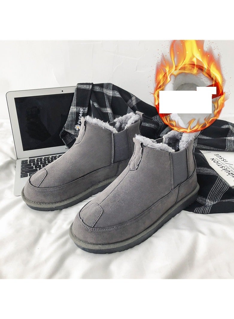 Loquat أحذية رجالية كاجوال عالية الرقبة للأنشطة الخارجية مع عزل مخملي - Image 2