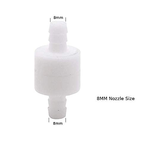 CentIoT - One-Way Non-Return inline check valve - white Plastic - for Water liquid gas (POM 8MM) - Image 2