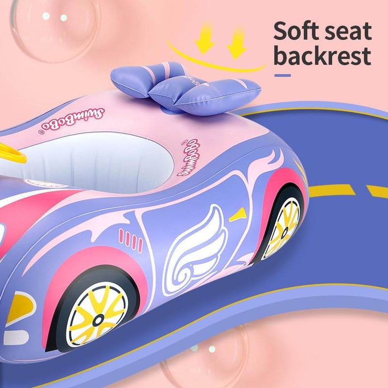 SwimBoBo Baby Swimming Pool Float Inflatable Swim Float With Sun Protection Canopy - Image 4