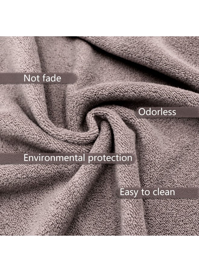 أو إي إم طقم مناشف للشعر مناسبة للاستخدام على الشاطئ من قطعتين بني 20 X 10 X 10سم - Image 3