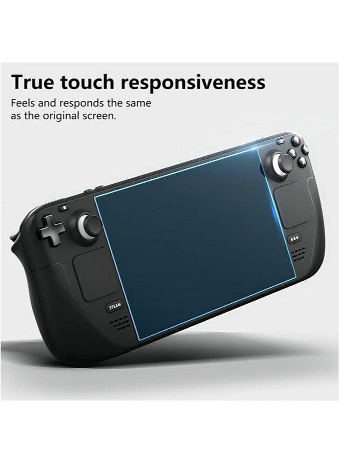 2 Pack Screen Protector for Steam Deck OLED, Tempered Glass Compatible with Steam Deck OLED 7.4-inch 2023  - Image 2