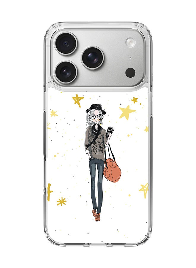 Stylizedd Classic Clear MagSafe Case for iPhone 17 Pro , Hybrid Soft Case Flexible Edges Anti Drop TPU PC Gel Thin Transparent Cover [ Designed for iPhone 17 Pro ] - Fashionista