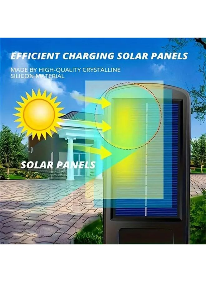 عبوتين من أضواء الحركة بالطاقة الشمسية مع جهاز تحكم للحديقة والمرآب والفناء - Image 5