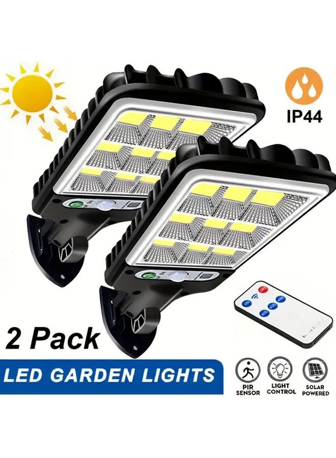 عبوتين من أضواء الحركة بالطاقة الشمسية مع جهاز تحكم للحديقة والمرآب والفناء - Image 2