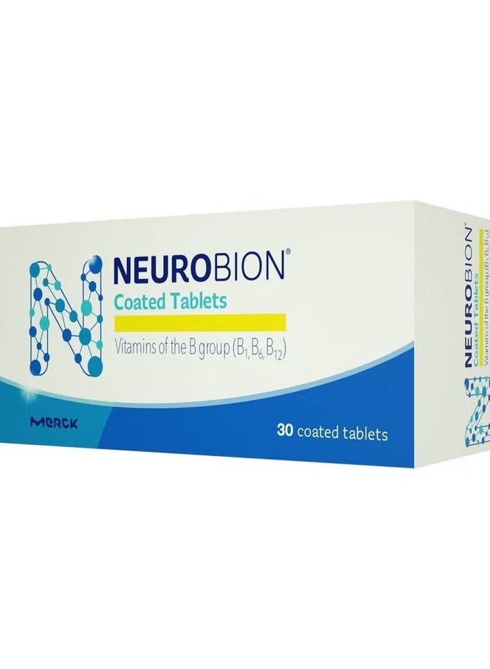 Neurobion Vitamin B1, B6 & B12 Supplement Tablets, Pack of 30's - Image 1