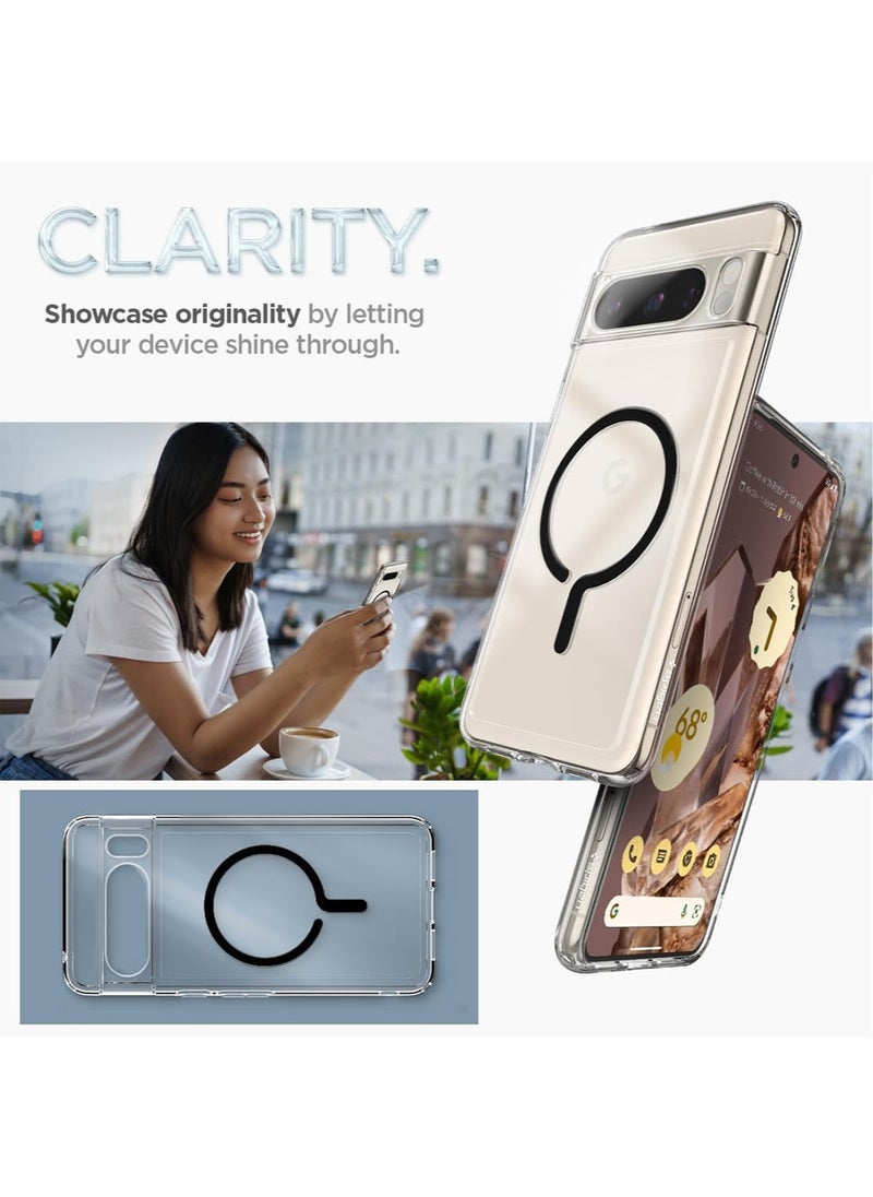 Spigen Ultra Hybrid Metal Ring MagFit for Google Pixel 8 PRO Case Cover One Tap MagSafe Compatible  - Image 3