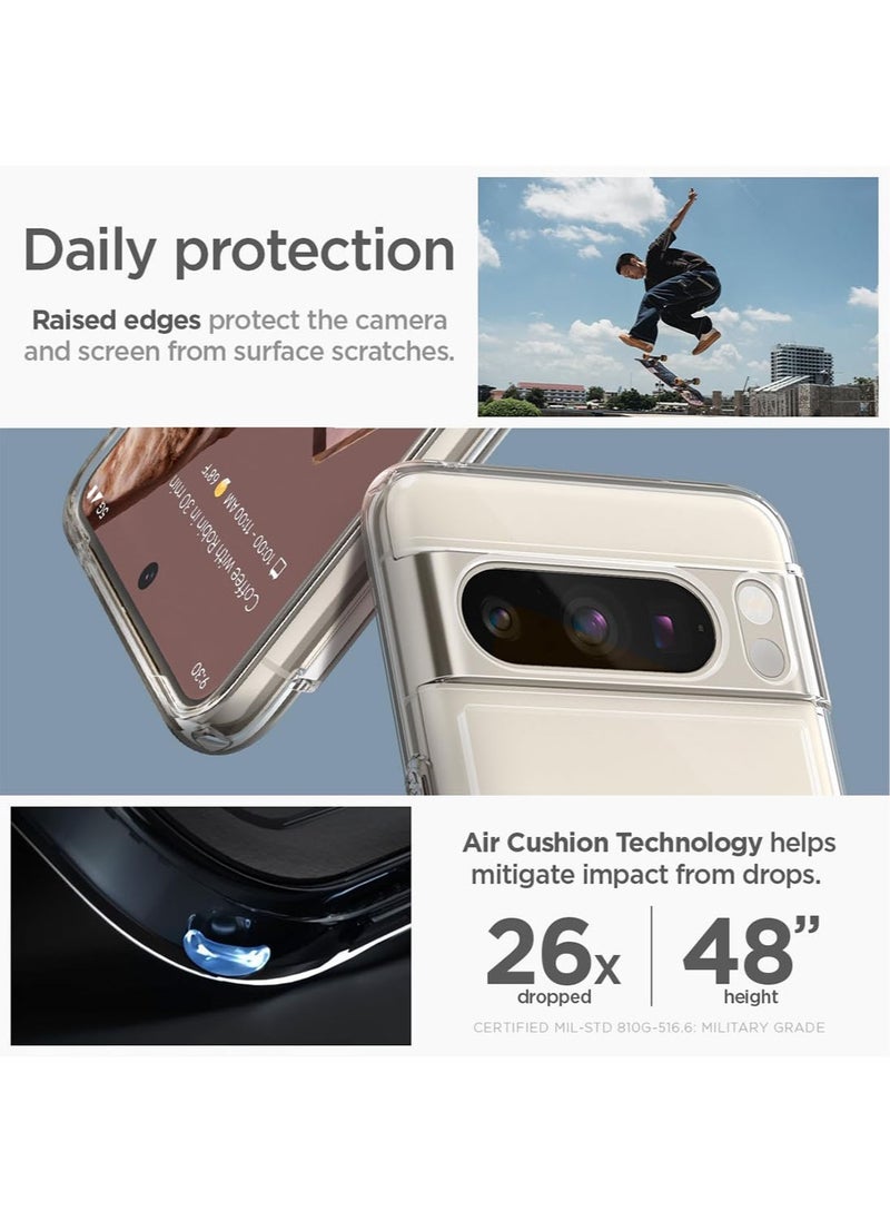 Spigen Ultra Hybrid Metal Ring MagFit for Google Pixel 8 PRO Case Cover One Tap MagSafe Compatible  - Image 5